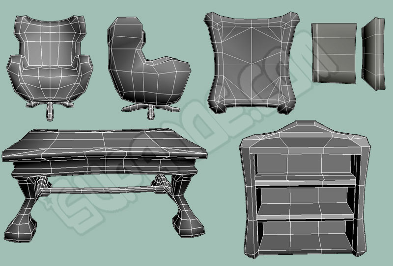 Cartoon Study Meshes